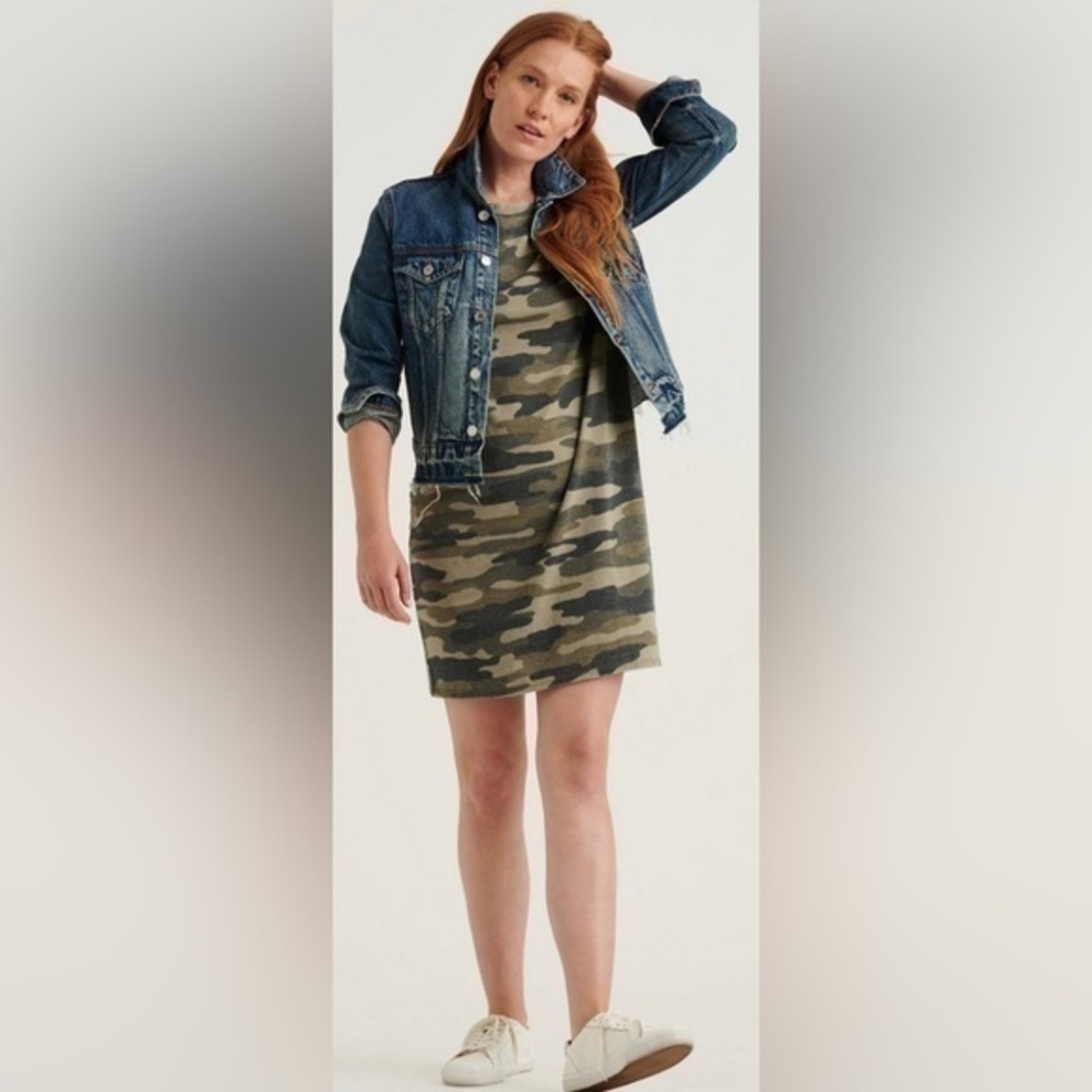 Lucky Brand Camo Print T-shirt Dress